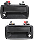 1997 Geo Tracker - Front, Driver and Passenger Side Textured Black Exterior Door Handle, With Key Hole