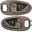Front, Driver and Passenger Side Beige Interior Door Handle, Sport Utility