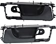 2004-2008 Suzuki Forenza - Front, Driver and Passenger Side Textured Black Interior Door Handle, Without Door Lock Hole, Sedan