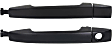 Front, Driver and Passenger Side Exterior Door Handles, Textured Black, Driver Side - With Key Hole; Passenger Side - Without Key Hole