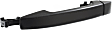 Front, Driver and Passenger Side Exterior Door Handles, Textured Black, Driver Side - With Key Hole; Passenger Side - Without Key Hole