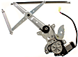 Front, Driver and Passenger Side Power Window Regulator, With Motor