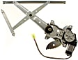 Front, Driver and Passenger Side Power Window Regulator, With Motor