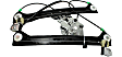 2003 Saab 9-3 - Front, Driver and Passenger Side Power Window Regulator, Without Motor, For Models With Finger Protection