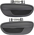 Rear, Driver and Passenger Side Primed Exterior Door Handle, Without Key Hole