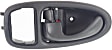 Rear, Driver and Passenger Side Interior Door Handles, Black, With door lock button