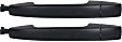 Rear, Driver and Passenger Side Textured Black Exterior Door Handle, Without Key Hole