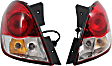 Driver and Passenger Side Halogen Tail Light, With bulb(s), OE Replacement