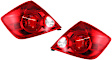 Driver and Passenger Side Halogen Tail Light, Without bulb(s), OE Replacement