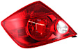 Driver and Passenger Side Halogen Tail Light, Without bulb(s), OE Replacement