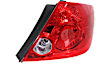 Driver and Passenger Side Halogen Tail Light, Without bulb(s), OE Replacement