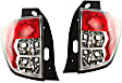Driver and Passenger Side Halogen Tail Light, Without bulb(s), OE Replacement
