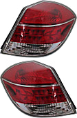 Driver and Passenger Side Halogen Tail Light, With bulb(s), OE Replacement