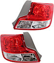 Driver and Passenger Side Halogen Tail Light, Without bulb(s), OE Replacement