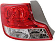 Driver and Passenger Side Halogen Tail Light, Without bulb(s), OE Replacement