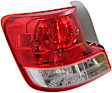 Driver and Passenger Side Halogen Tail Light, Without bulb(s), OE Replacement
