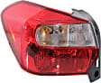 Driver and Passenger Side Tail Light, with Bulb, Halogen, Clear and Red Lens, Wagon