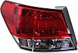 Driver and Passenger Side, Outer Tail Lights, without Bulb, Halogen, Mounts on Quarter Panel, CAPA Certified