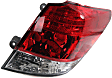 Driver and Passenger Side, Outer Tail Lights, without Bulb, Halogen, Mounts on Quarter Panel