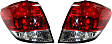 Driver and Passenger Side, Outer Tail Lights, without Bulb, Halogen, Mounts on Quarter Panel, CAPA Certified