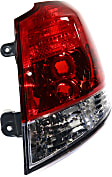 Driver and Passenger Side, Outer Tail Lights, without Bulb, Halogen, Mounts on Quarter Panel, CAPA Certified