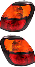 Driver and Passenger Side, Outer Halogen Tail Light, With bulb(s), OE Replacement