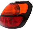 Driver and Passenger Side, Outer Halogen Tail Light, With bulb(s), OE Replacement