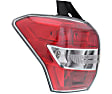 Driver and Passenger Side Halogen Tail Light, Without bulb(s), OE Replacement