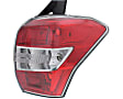 Driver and Passenger Side Halogen Tail Light, Without bulb(s), OE Replacement