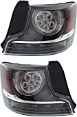 Driver and Passenger Side Halogen Tail Light, With bulb(s), OE Replacement