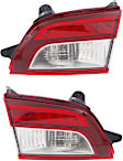 Driver and Passenger Side, Inner Tail Lights, with Bulbs, Halogen, Mounts on Liftgate