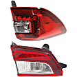 Driver Side, Inner And Outer Halogen Tail Light, With bulb(s), OE Replacement