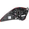 Driver Side, Inner And Outer Halogen Tail Light, With bulb(s), OE Replacement