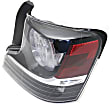 Driver and Passenger Side Halogen Tail Light, Without bulb(s), OE Replacement