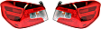 Driver and Passenger Side LED Tail Light, With bulb(s), OE Replacement