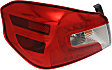 Driver and Passenger Side LED Tail Light, With bulb(s), OE Replacement
