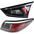 Passenger Side, Inner and Outer Halogen/LED Combo Tail Light, With bulb(s), OE Replacement