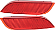 Rear, Driver and Passenger Side Bumper Reflectors