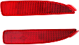 Rear, Driver and Passenger Side Bumper Reflector