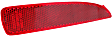 Rear, Driver and Passenger Side Bumper Reflector