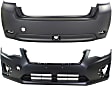 Front and Rear Primed Bumper Cover, Sedan/Hatchback, Except WRX Model