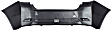 Front and Rear Primed Bumper Cover, Sedan/Hatchback, Except WRX Model