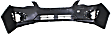 Front and Rear Primed Bumper Cover, Sedan/Hatchback, Except WRX Model