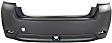 Front and Rear Primed Bumper Cover, Sedan/Hatchback, Except WRX Model
