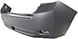 Front and Rear Primed Bumper Cover, Sedan/Hatchback, Except WRX Model