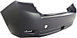 Front and Rear Primed Bumper Cover, Sedan/Hatchback, Except WRX Model
