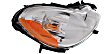 2009 Smart Fortwo - Driver and Passenger Side Halogen Headlight, With bulb(s), OE Replacement