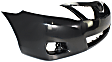Front and Rear Primed Bumper Covers, USA Built Vehicle, For Models With Single Exhaust Hole, Base/LE/SE/XLE Models