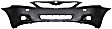 Front and Rear Primed Bumper Covers, USA Built Vehicle, For Models With Single Exhaust Hole, Base/LE/SE/XLE Models