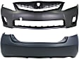 Front and Rear Primed Bumper Covers, Japan Built Vehicle, For Models with Single Exhaust Hole, Hybrid Model